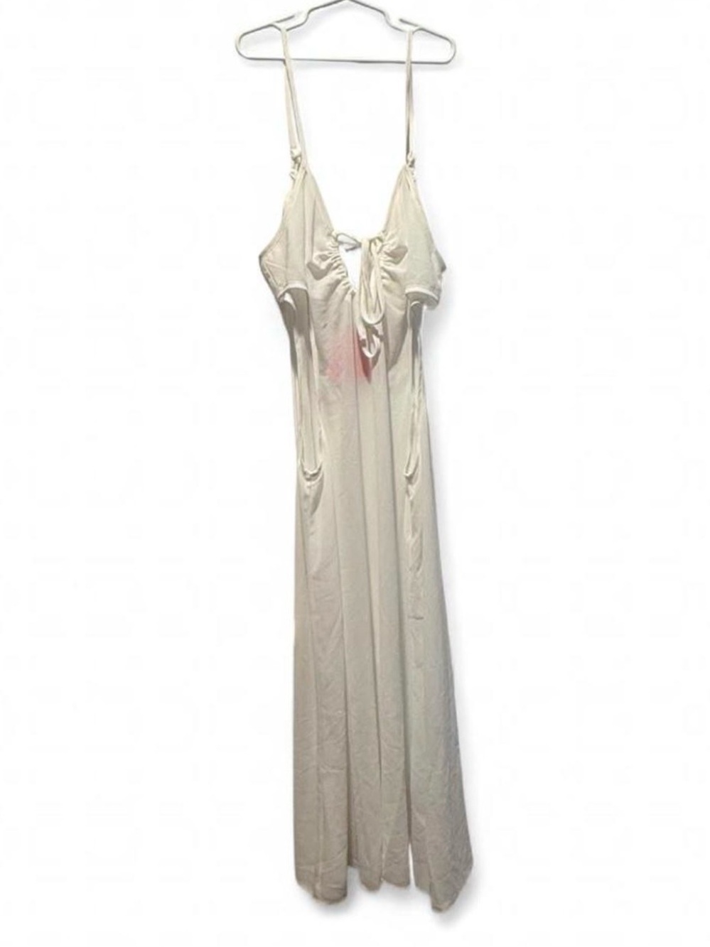 Women’s White Swim Coverup Maxi Dress